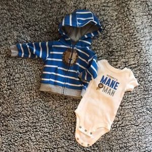 Carter’s newborn onesie/jacket set